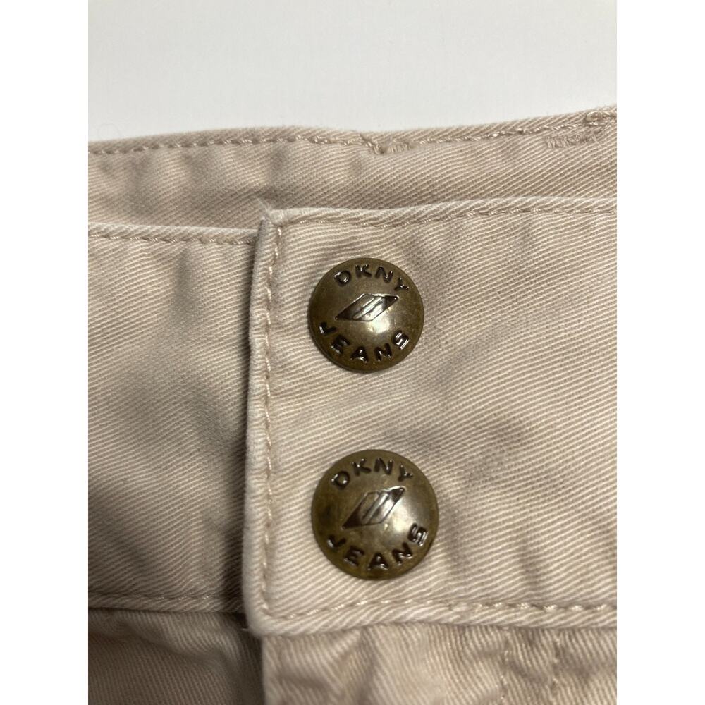 DKNY Jeans khaki brown camel tan zip and double button pencil skirt 4 pockets 16 - Picture 9 of 11